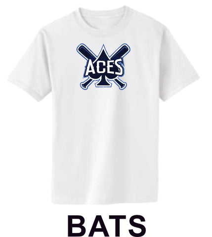 Aces Basic Bats Tee- Matte or Glitter