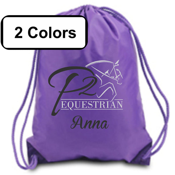 P2 Equestrian Basic Drawstring Bag- Matte or Glitter