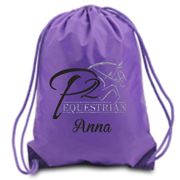 P2 Equestrian Basic Drawstring Bag- Matte or Glitter