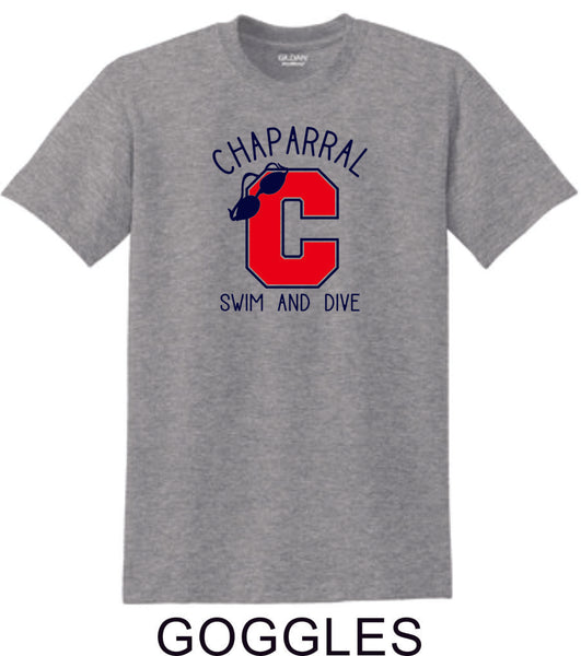 Chap Swim & Dive Goggles Basic Tee- Matte or Glitter