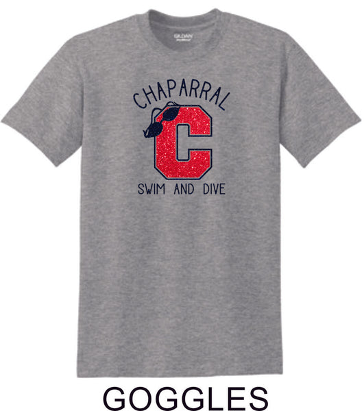 Chap Swim & Dive Goggles Basic Tee- Matte or Glitter