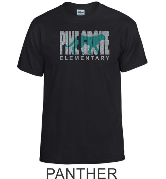 PGE Glitter Black T-Shirt- 7 designs