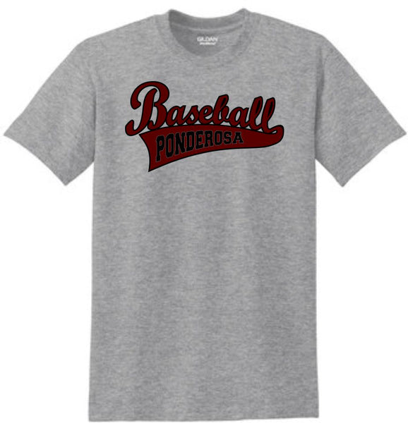 Pondo Baseball Basic CLASSIC Tee- Matte or Glitter