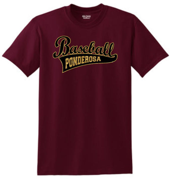 Pondo Baseball Basic CLASSIC Tee- Matte or Glitter