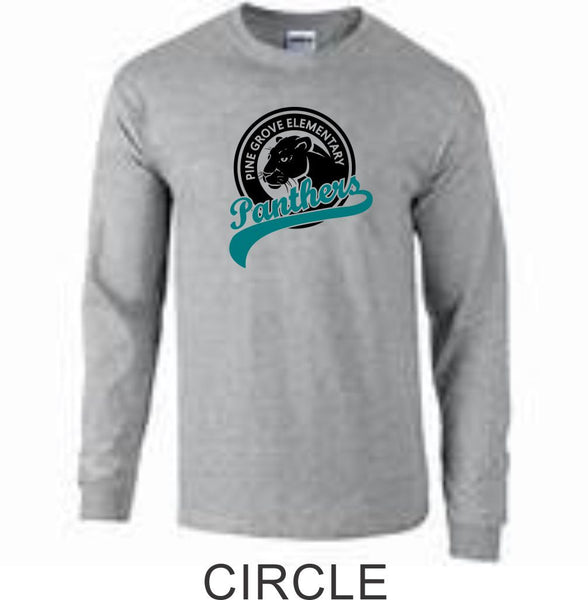 PGE Grey Long Sleeve T-Shirt- 7 Designs
