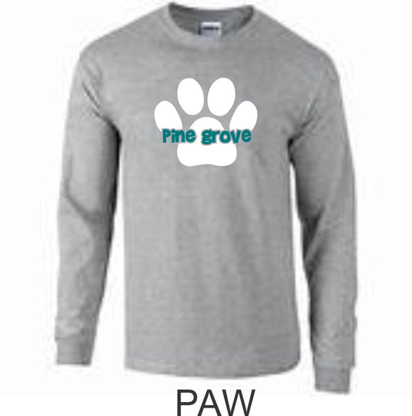 PGE Grey Long Sleeve T-Shirt- 7 Designs