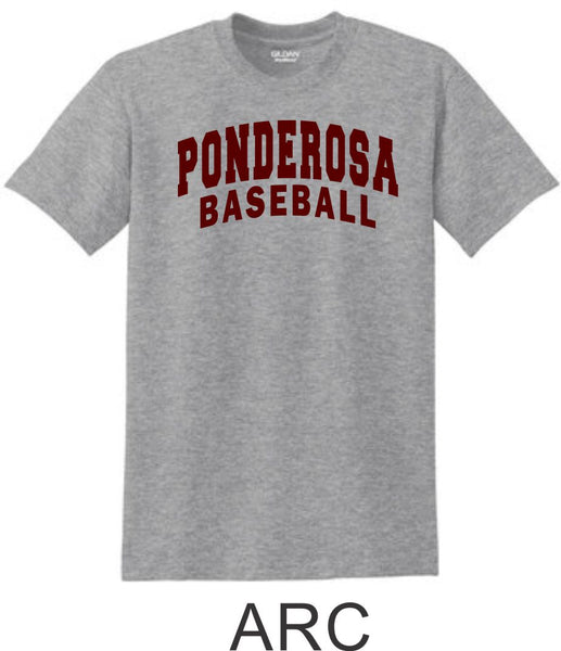 Pondo Baseball Basic ARC Tee- Matte or Glitter