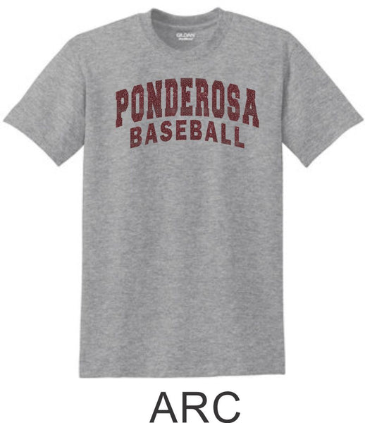 Pondo Baseball Basic ARC Tee- Matte or Glitter