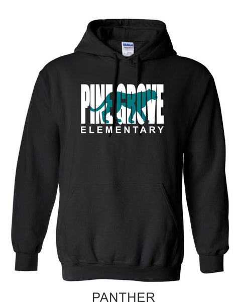 PGE Black Hooded Sweatshirt - 7 Designs
