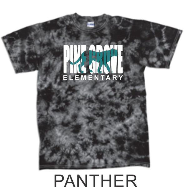 PGE Black Tie Dye T-Shirt- 7 Designs