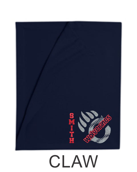 Chap Baseball Blanket in 3 Designs- Matte or Glitter