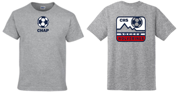 Chap Soccer Basic MOUNTAIN Tee- Matte or Glitter