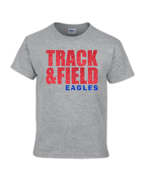 Sierra Track & Field Block Tee- Matte or Glitter