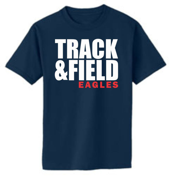 Sierra Track & Field Block Tee- Matte or Glitter