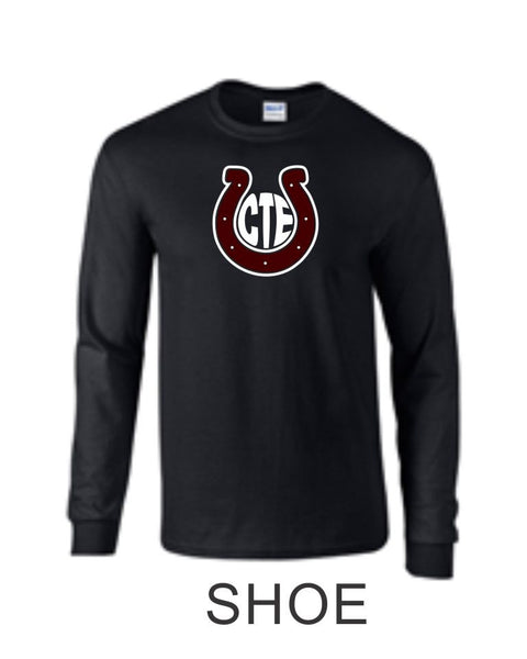 CTE Grey or Black Long Sleeve T-Shirt in 4 New Designs