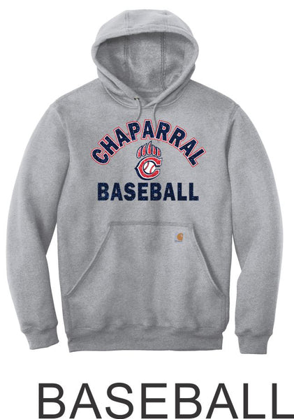 Chap Baseball Carhartt Hoodie- 2 Designs- Matte or Glitter