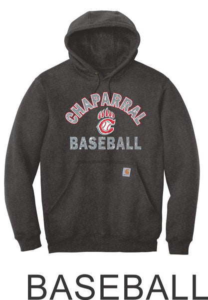 Chap Baseball Carhartt Hoodie- 2 Designs- Matte or Glitter