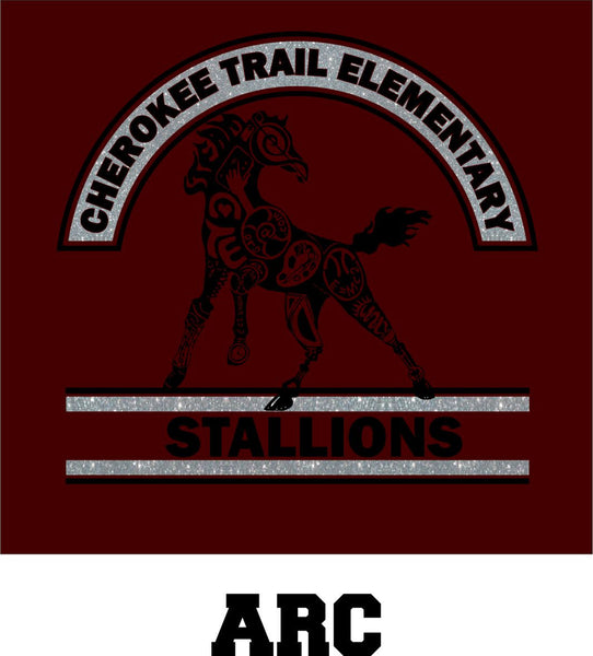 CTE Glitter Maroon Hooded Sweatshirt in 4 Designs