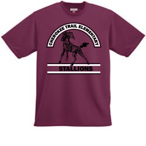 CTE Maroon Wicking T-Shirt in 4 Designs