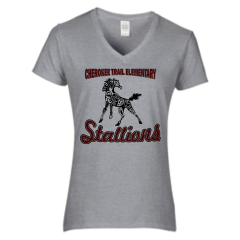 CTE Ladies Fit Heather Grey Short Sleeve Tee in 4 Designs