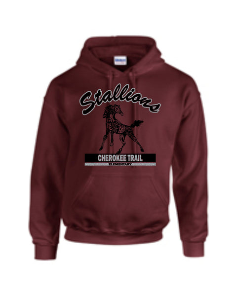 CTE Glitter Grey, Maroon, or Black Hooded Sweatshirt in 4 Designs