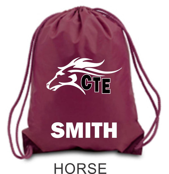 CTE Drawstring Backpack- 4 designs