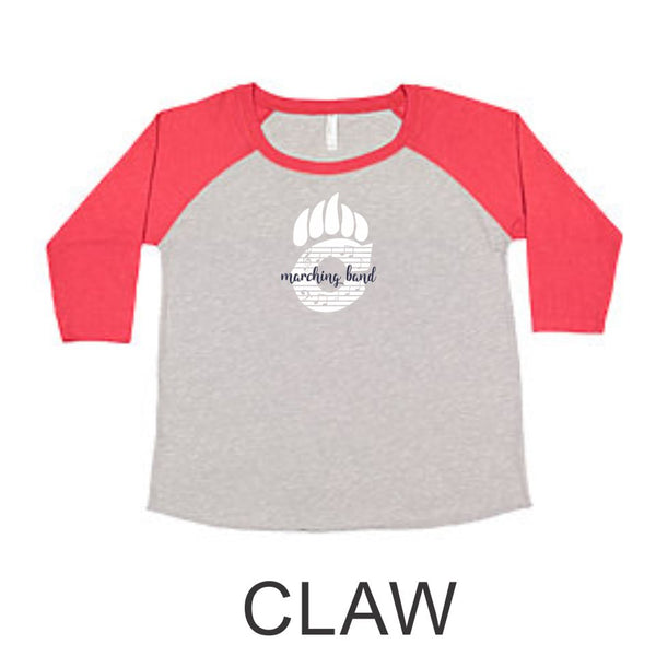 Chap Band Curvy Lady Raglan - 2 designs- Matte or Glitter