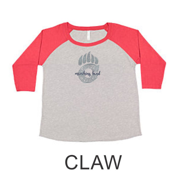 Chap Band Curvy Lady Raglan - 2 designs- Matte or Glitter