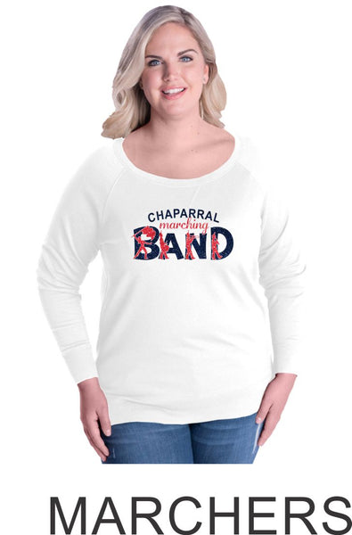 Chap Band Curvy Ladies Slouchy Pullover in 3 Designs- Matte or Glitter