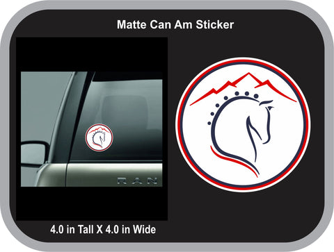 Can Am Stables Decal~ Matte or Glitter