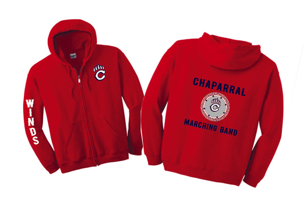 Chap Band Zip Up Hoodie -Matte or Glitter