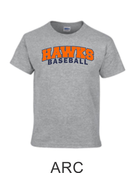 Hawks Baseball Basic Tee- 4 Designs