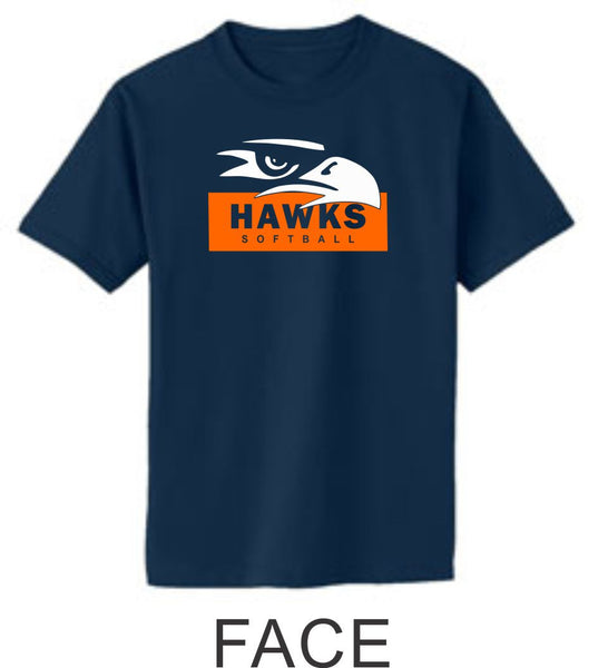Hawks Softball Basic Tee- 4 Designs