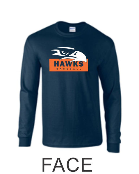 Hawks Baseball Long Sleeve- 3 Designs