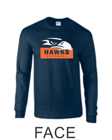 Hawks Softball Long Sleeve- 3 Designs