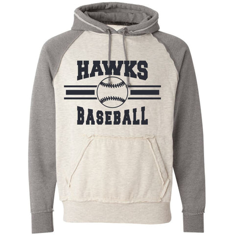 Hawks Baseball Vintage Heathered Hoodie