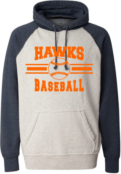 Hawks Baseball Vintage Heathered Hoodie