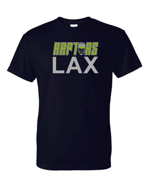 Raptors Lacrosse LAX Design Basic Tee- Matte or Glitter