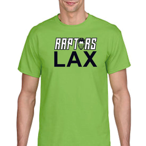 Raptors Lacrosse LAX Design Basic Tee- Matte or Glitter
