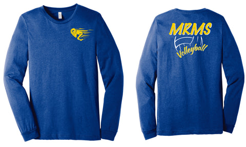 MRMS Long Sleeve Volleyball Tee- 2 colors- Matte or Glitter