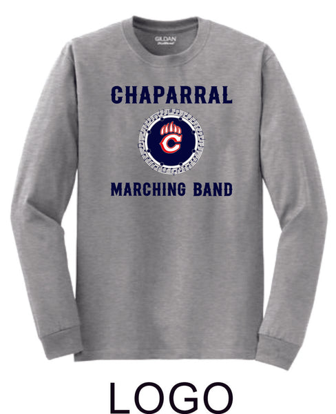 Chap Band Long Sleeve Tee - Logo Design -Matte or Glitter