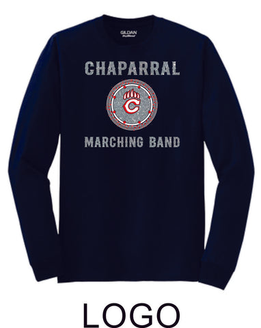 Chap Band Long Sleeve Tee - Logo Design -Matte or Glitter