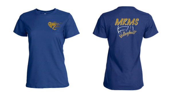 MRMS Volleyball Tee- 2 colors- Matte or Glitter