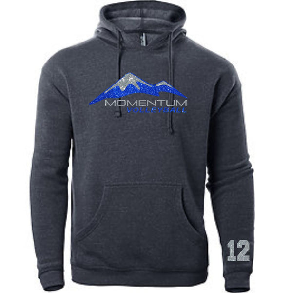 Momentum Volleyball Unisex Logo Hoodie- Matte or Glitter