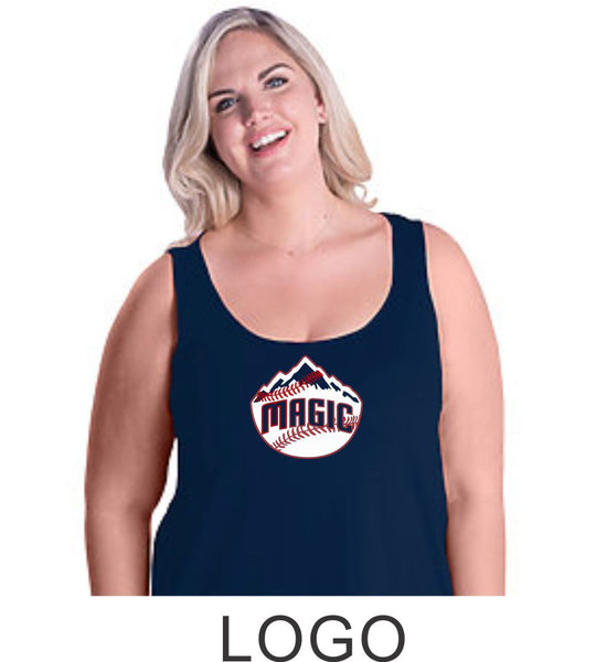 Magic Curvy Ladies Tank- 4 Designs- Matte or Glitter