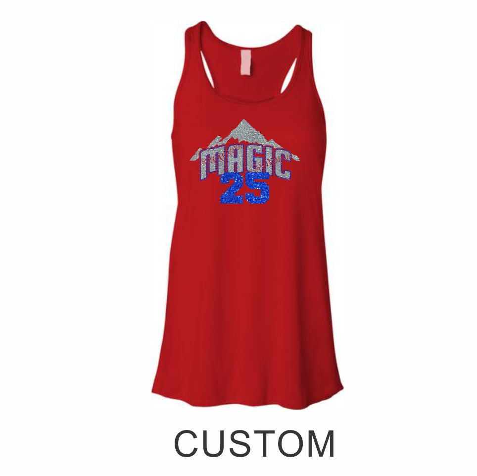 Magic Flowy Tank- 3 designs- Matte or Glitter