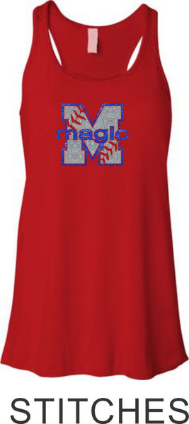 Magic Flowy Tank- 3 designs- Matte or Glitter