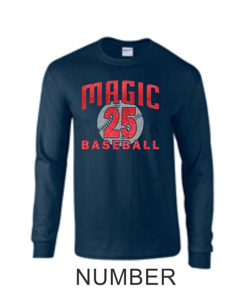 Magic Long Sleeve Glitter Tee- 3 Designs