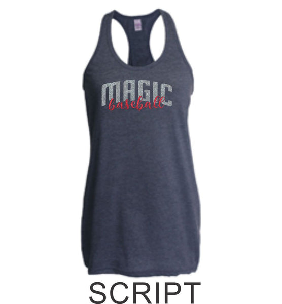 Magic Racerback Tank- 4 designs- Matte or Glitter