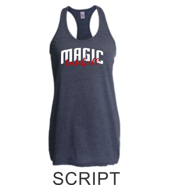 Magic Racerback Tank- 4 designs- Matte or Glitter